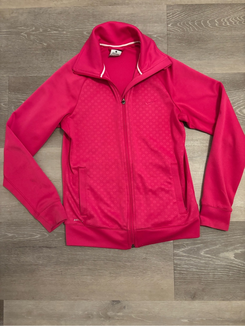 Nike Woman’s Hot Pink Full-Zip Dri-FIT Jacket
